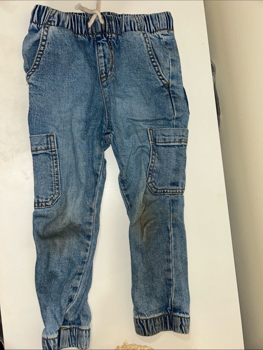 Cat & Jack Light Blue Kids Cargo Jeans